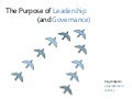 The Purpose of Leadership