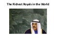 The richest royals in the world