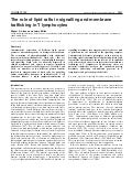 The role of lipid rafts n membrane trafficking in t lymph 2001