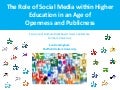 The role of social media in higher education