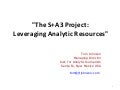 The s+a3 project: leveraging analytic resources