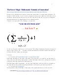 The secret magic mathematic formula of innovation