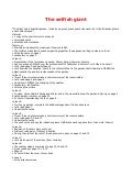The selfish giant lesson plan