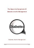 What Are The Symptoms Of Diabetes And How Is It Treated?