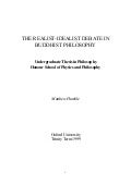 The Realist-Idealist Debate in Buddhist Philosophy