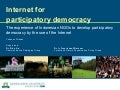 Internet for participatory democracy
