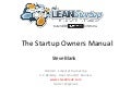 The startup owners manual sxsw