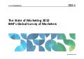 The state of marketing 2012 ibm&rsquo;s global survey of marketers final
