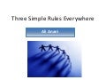 The three simple rules everywhere