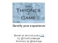 The Thrones of Game