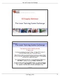 The Lean Training Game Exchange from 5S Supply - June 2013