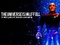 The universe is half full