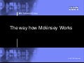 The Way How Mckinsey Works