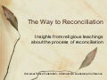 Keys to Reconciliation