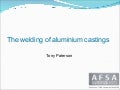 Welding of aluminium castings - October 2011
