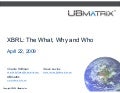 The What Why And Who Of Xbrl