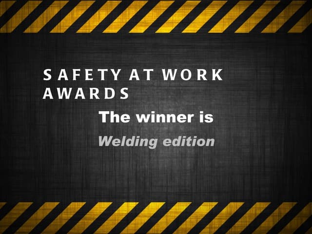 safety at work awards > the winner ...