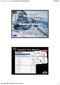 The World of Financial Advisor