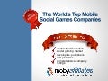 The world's top mobile social games companies