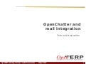 OpenERP - OpenChatter & mail integration