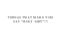 Thingsthatmakeyousay