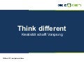 Think different SEOkomm Präsentation