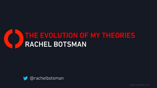Evolution of Theories 