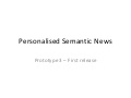 RAI Personalised Semantic News demo, third prototype 2011