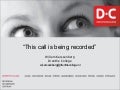 This call is being recorded