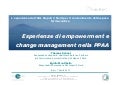 Thomas Schael: Esperienze di empowerment e change management nella Pubblica Amministrazione - L’esperienza dell’ASL Napoli 2 Nord per il contenimento della spesa farmaceutica