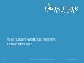 Wie nützen Weblogs meinem Unternehmen? 
