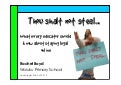 Thou Shalt Not Steal - What every teacher needs to know about staying legal online 