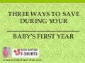 Three ways to save money during your baby’s first year