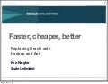 Faster, Cheaper, Better - Replacing Oracle with Hadoop & Solr