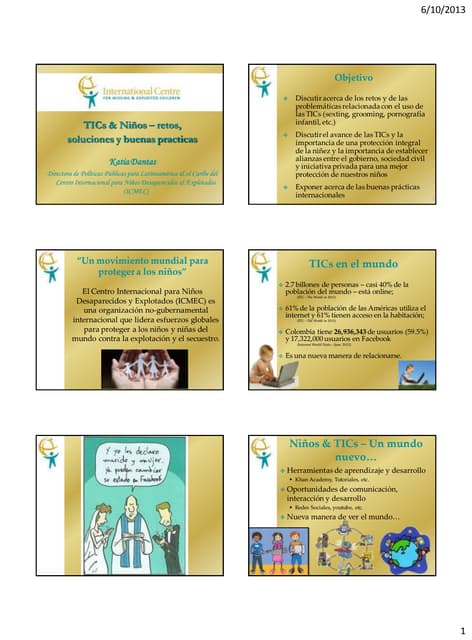 TIC vs niños - Retos, soluciones y buenas practicas por Katia Dantas