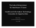 TiE Healthcare Technology Innovation Zen Chu