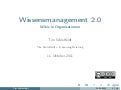 Wissensmanagement 2.0: Wikis in Organisationen.