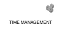 Time management