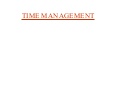 Time Management (1)