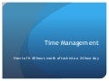 Time management edit