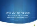 Time Out for Parents