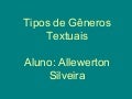 Tipos de gêneros textuais