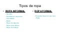 Tipos de ropa