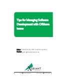 Tips For Managing Software Development