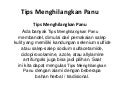 Tips Menghilangkan Panu