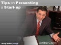 Tips on Presenting a Start-up