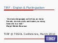 TIRF at 2010 TESOL Convention - Michael Carrier