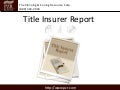 Title Insurer Report 