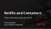 Netflix and Containers - Titus