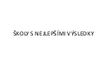 CZ školy s "nejlepšími výsledky"